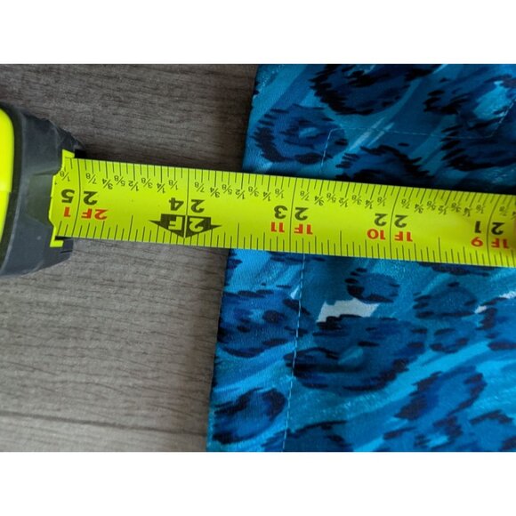 Sag Harbor Womens Blue Leopard Print Sleeveless Blouse Size 14 Zip Front - Picture 5 of 6